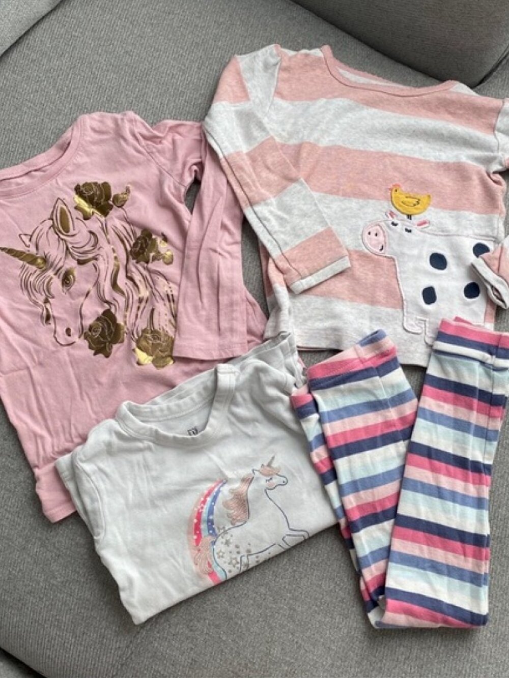 Long Sleeved Sleep Wear Bundle 4T